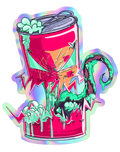 Sticker - Raspberry Bite - 4" Holo