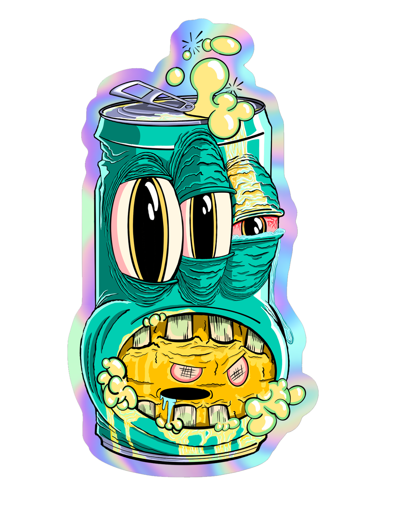 Sticker - Three Eyed Lemon Berry - 4" Holo